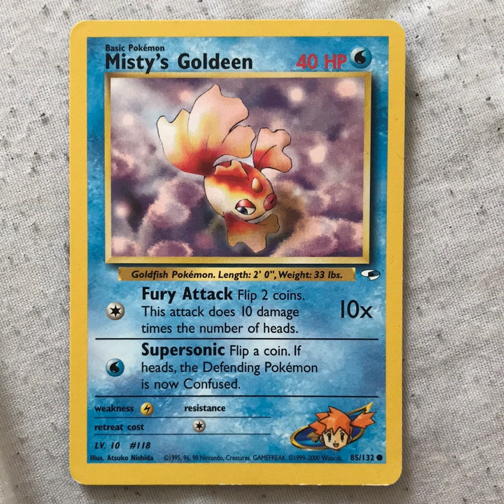 Misty’s Goldeen Pokémon card